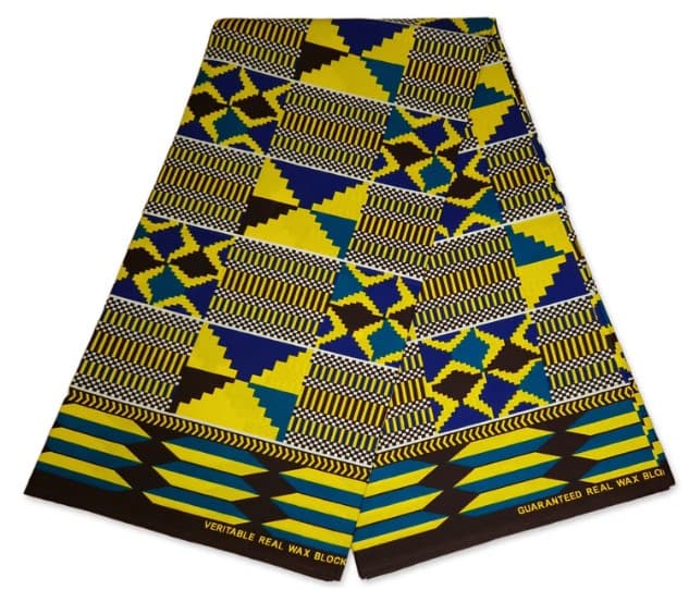 Green Black Blue Kente